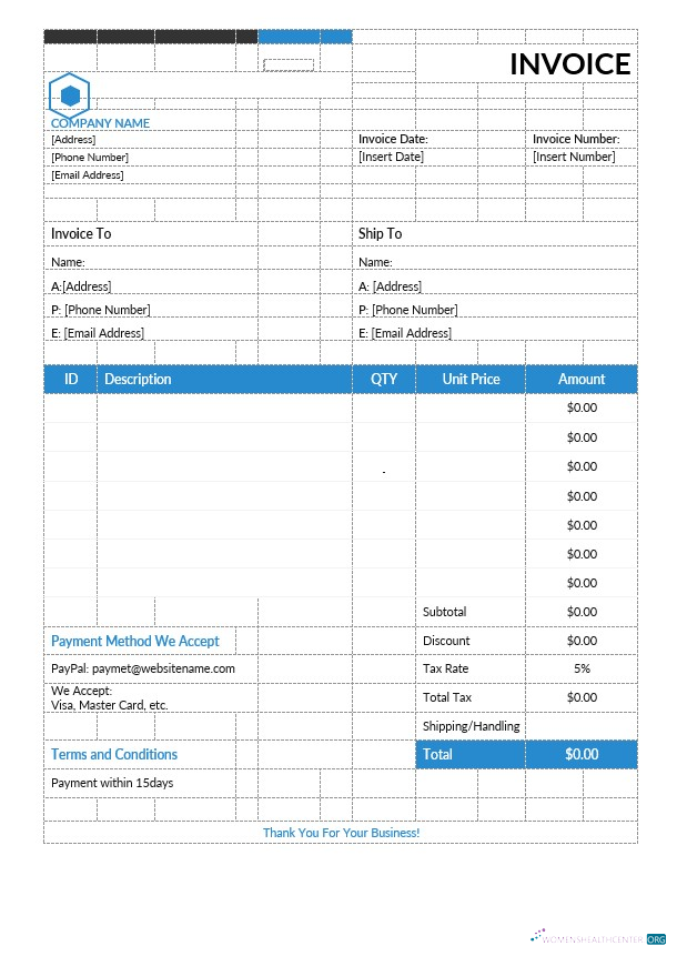 Download Simple Estimate Invoice Template Photoshop template